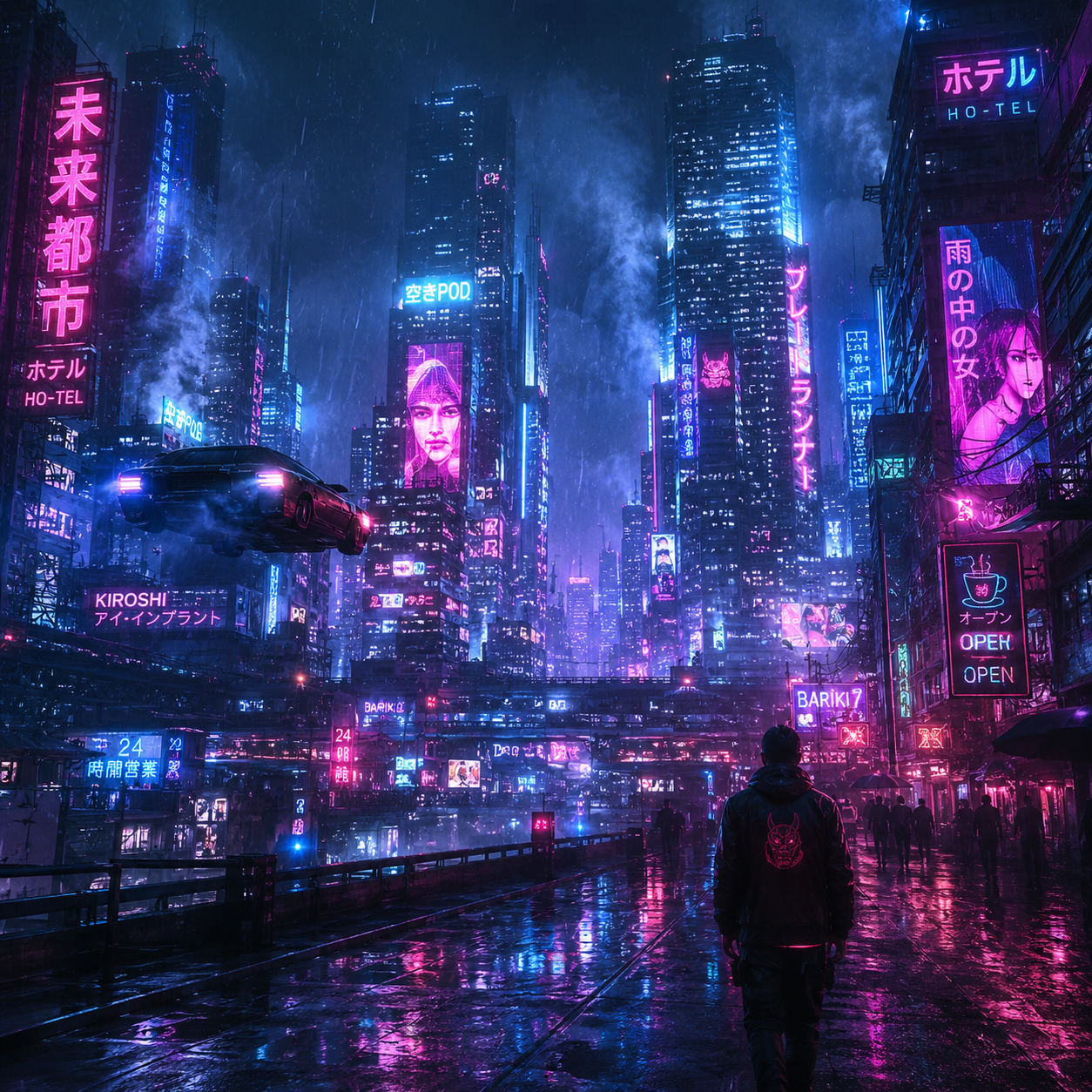 Cyberpunk neon